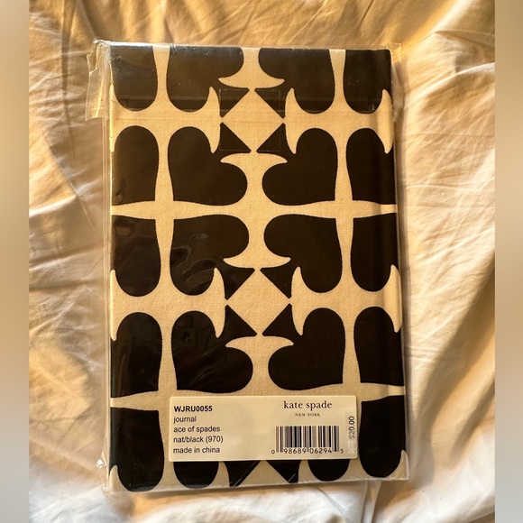 KATE SPADE - *rare* Black & natural fabric Notebook - Picture 2 of 3